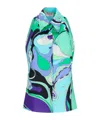 Pucci Abstract Halterneck Sleeveless Shirt