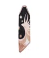 Pucci Stella Print Silk Twill Asymmetrical Dress In Black And Nude
