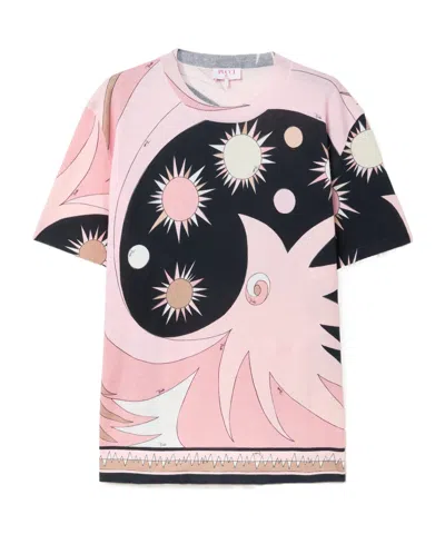 PUCCI PUCCI STELLA PRINTED CREWNECK T-SHIRT