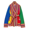 Pucci Wool Multicolor Cardigan In Red