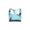 Emilio Pucci Crop Racerback Sleeveless Scoop Printed Top In Multicolour