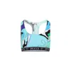 Emilio Pucci Crop Racerback Sleeveless Scoop Printed Top In Multicolour