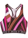 Emilio Pucci Abstract Print Crop Top