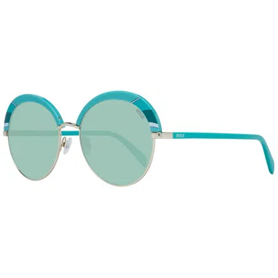 Emilio Pucci Turquoise Women Sunglasses In Blue
