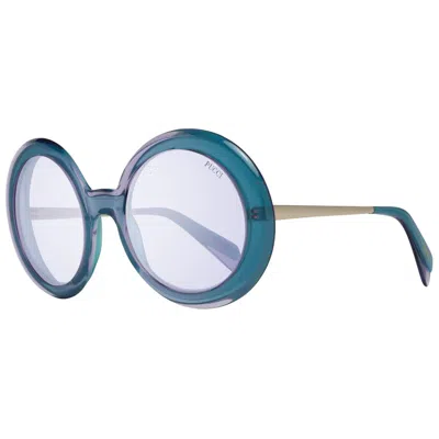 Emilio Pucci Turquoise Women Sunglasses In Blue