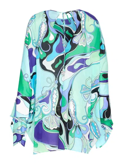 Emilio Pucci Orchidee Print Dress In Multi
