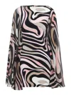 Emilio Pucci Marmo-print Silk Dress In Multi