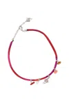 Emilio Pucci Vibrant Fabric Choker With Colorful Charms