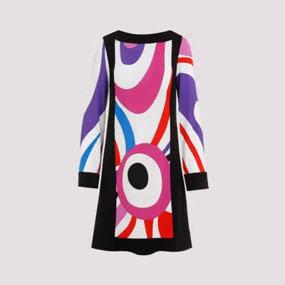 Emilio Pucci Viscose Mini Dress In Multicolor