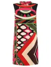 EMILIO PUCCI VIVARA-PRINT DRESS DRESSES FUCHSIA