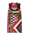 Emilio Pucci Vivara-print Silk Minidress In Multicolor
