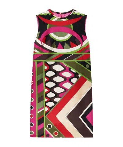 Emilio Pucci Vivara-print Silk Minidress In Fuchsia