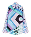 Pucci Vivara-print Silk Shirt In Multicolor