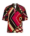 Pucci Vivara Print Top In Black