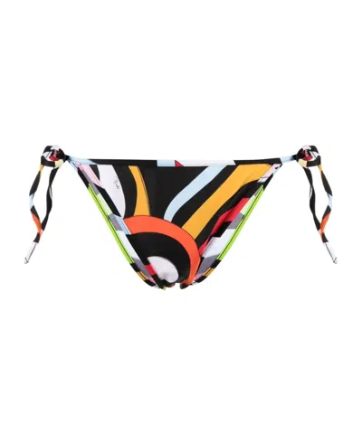 Pucci Wave-print Tied Bikini Bottoms
