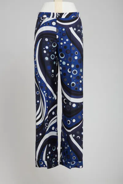 PUCCI EMILIO PUCCI FONTANE-PRINT STRAIGHT LEG TROUSERS