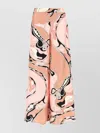 Pucci Wide-leg High Waist Abstract Pattern Trousers In Multi