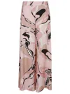 EMILIO PUCCI EMILIO PUCCI WIDE LEG SILK TWILL TROUSERS WITH ORCHID PRINT
