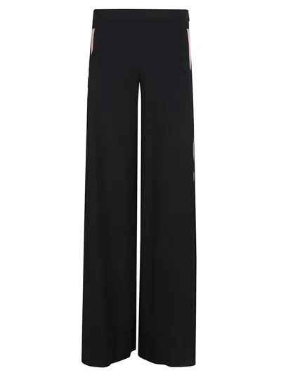 Emilio Pucci Wide-leg Trousers In Virgin Wool And Silk