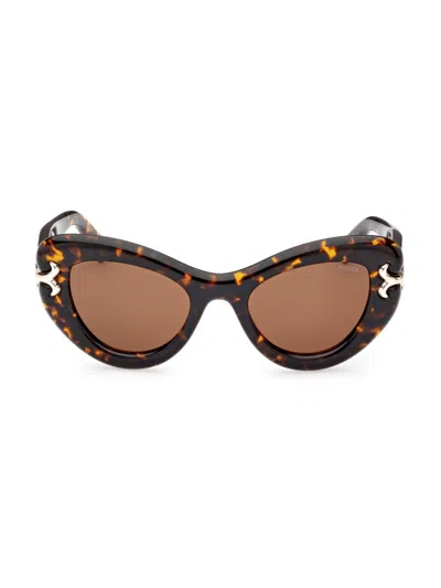Emilio Pucci Women's 50mm Cat Eye Sunglasses In Black