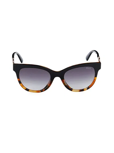 Emilio Pucci Women's 54mm Cat Eye Sunglasses In Black