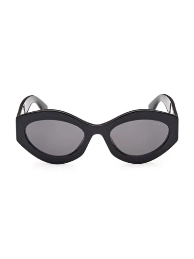 Emilio Pucci Women's 54mm Geometric Sunglasses In Black