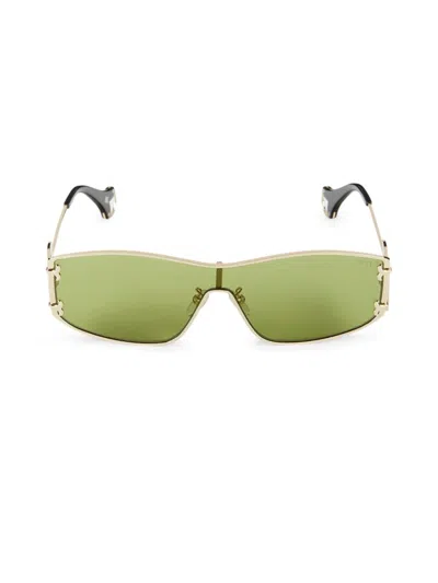 Emilio Pucci Women's 60mm Rectangle Sunglasses In Gold Green