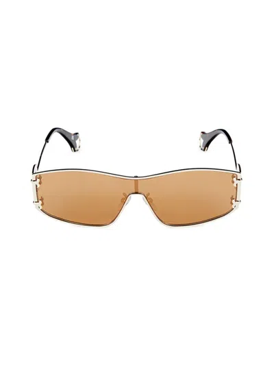 Emilio Pucci Women's 69mm Rectangle Sunglasses In Gold