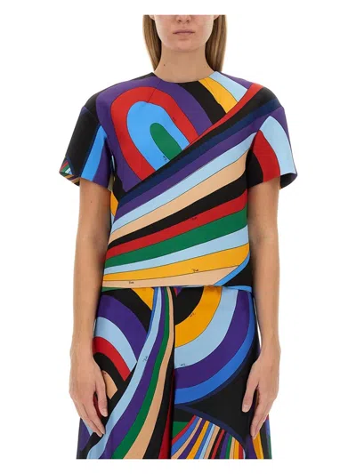 EMILIO PUCCI WOMEN'S CADY T-SHIRT | SIZE 40 | 4URM35
