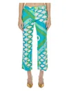 Pucci Gabardine Pants In Multicolour