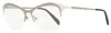 Pucci Women's Geometric Eyeglasses Ep5074 008 Ruthenium/white/black 53mm In Multi