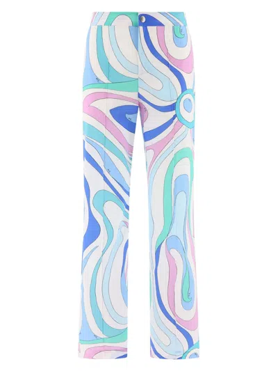 PUCCI WOMEN'S MARMO-PRINT TROUSERS