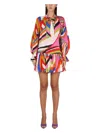 Emilio Pucci Mini Dress In Multicolour