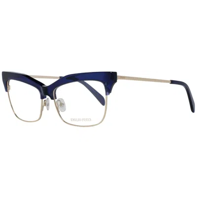Pucci Women Optical Women's Frames In Blue