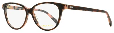 Pucci Women's Oval Eyeglasses Ep5077 050 Rose Havana 53mm In Multi