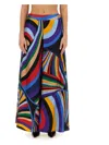 Emilio Pucci Silk Twill Trousers In Multicolour