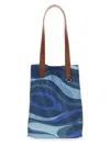 Pucci Women's Patterned Tote Bag In Blue