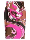 Emilio Pucci Orchidee-print Pencil Skirt In Fuchsia