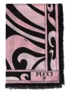 Emilio Pucci Pattern Silk Scarf In Pink