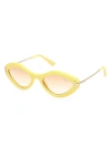 Emilio Pucci Women's Pucci 54mm Geometric Sunglasses In Yellow Gradient Peach