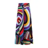 Emilio Pucci Silk Twill Trousers In Multicolour