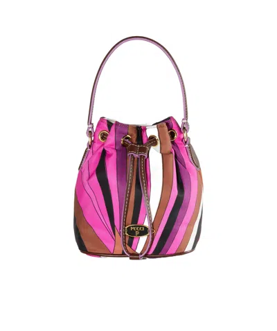 Emilio Pucci Yummy Bucket Bag In Pink