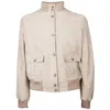 Emilio Romanelli Beige Calfskin Men Jacket In Neutral