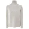 Emilio Romanelli Beige Cashmere Women Sweater In White