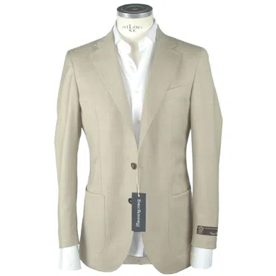 Emilio Romanelli Beige Virgin Wool Blazer