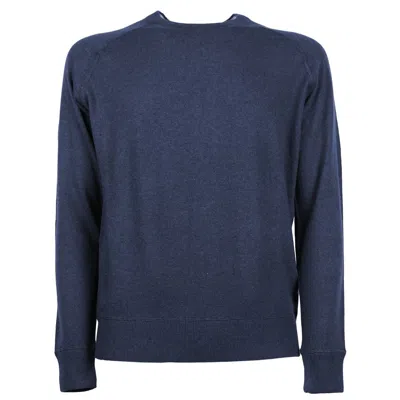 Emilio Romanelli Blue Cashmere Men Men's Sweater