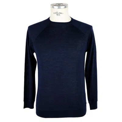Emilio Romanelli Blue Cashmere Men Men's Sweater