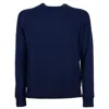 Emilio Romanelli Blue Cashmere Men Sweater In Blue