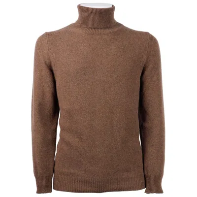 Emilio Romanelli Brown Cashmere Men Men's Sweater