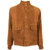 Emilio Romanelli Brown Calfskin Jacket In Brown
